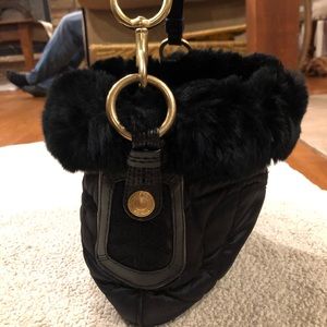 Coach vintage ski fur bag